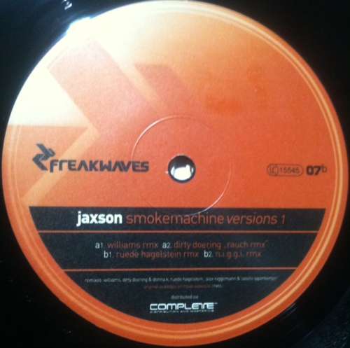 Cover Jaxson (2) - Smokemachine Versions 1 (12) Schallplatten Ankauf