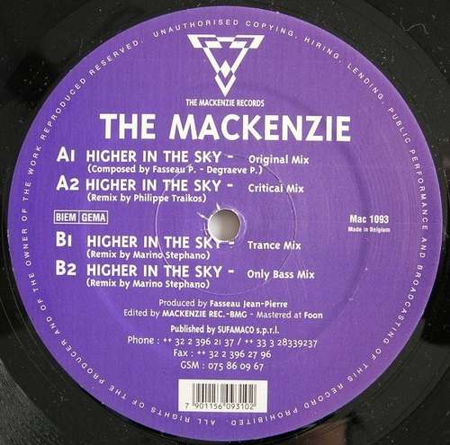 Cover The Mackenzie - Higher In The Sky (12) Schallplatten Ankauf