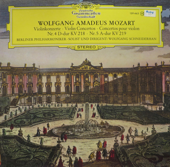 Bild Wolfgang Amadeus Mozart - Berliner Philharmoniker Solist Und Dirigent:  Wolfgang Schneiderhan - Violinkonzerte: Nr. 4 D-dur Kv 218 / Nr. 5 A-dur Kv 219 (LP, Album) Schallplatten Ankauf
