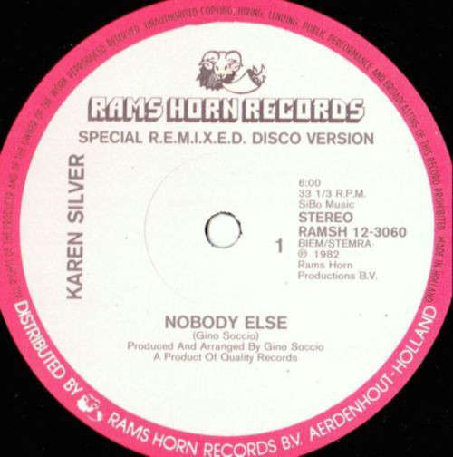 Cover Karen Silver - Nobody Else (12) Schallplatten Ankauf