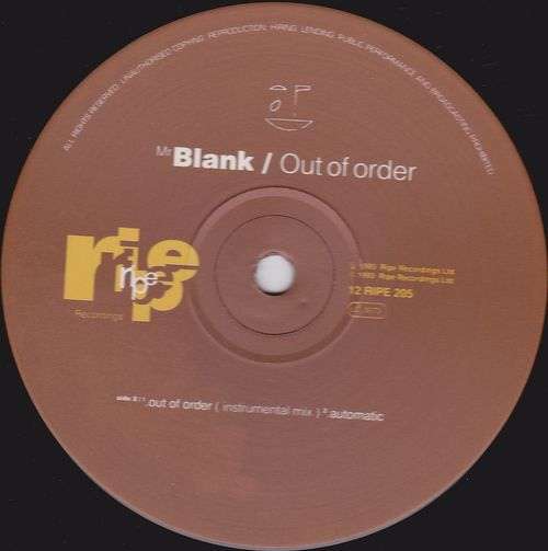Cover Mr Blank* - Out Of Order (12) Schallplatten Ankauf