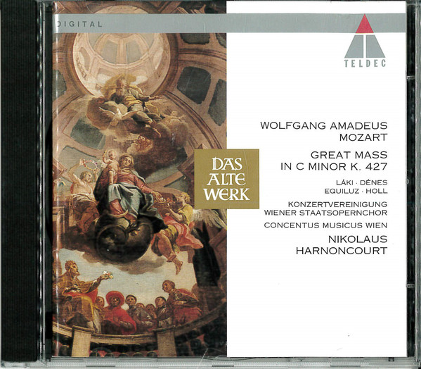 Cover Nikolaus Harnoncourt, Concentus Musicus Wien, Konzertvereinigung Wiener Staatsopernchor, Wolfgang Amadeus Mozart - Great Mass In C Minor K. 427 (CD) Schallplatten Ankauf