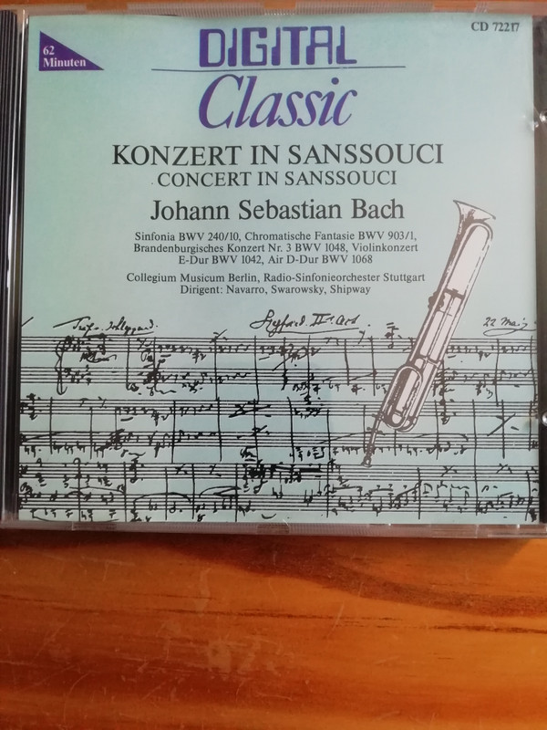 Cover Johann Sebastian Bach - Concert in sanssouci (CD, Album) Schallplatten Ankauf