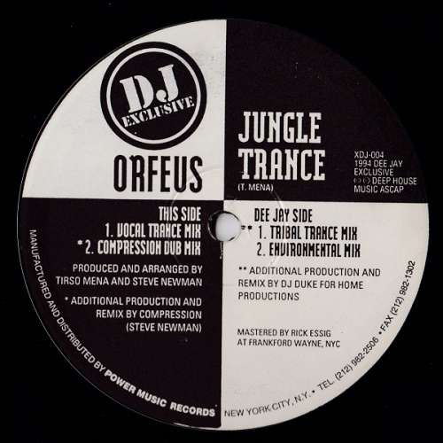 Cover Orfeus - Jungle Trance (12) Schallplatten Ankauf