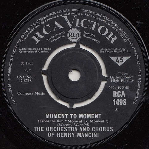 Cover The Orchestra And Chorus Of Henry Mancini* - Moment To Moment (7) Schallplatten Ankauf