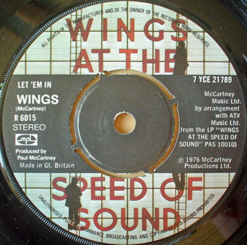 Cover Wings (2) - Let 'Em In (7, Single) Schallplatten Ankauf