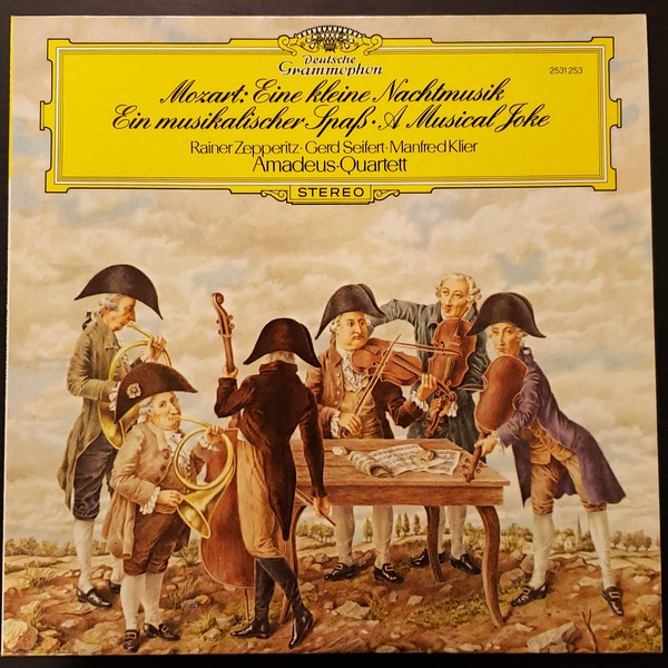 Cover Mozart* / Amadeus-Quartett - Eine Kleine Nachtmusik / Ein Musikalischer Spass (LP) Schallplatten Ankauf