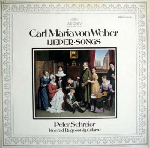 Cover Carl Maria von Weber - Peter Schreier, Konrad Ragossnig - Lieder (LP) Schallplatten Ankauf
