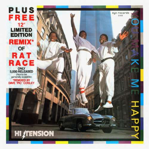 Cover Hi-Tension - You Make Me Happy / Rat Race (Remix) (2x12, Ltd, Onl) Schallplatten Ankauf