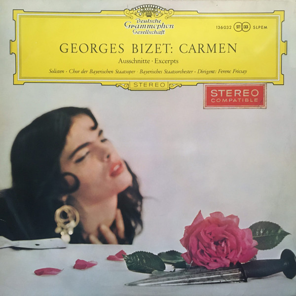 Cover Georges Bizet, Chor Der Bayerischen Staatsoper ∙ Bayerisches Staatsorchester ∙ Ferenc Fricsay - Carmen (Ausschnitte) (LP) Schallplatten Ankauf