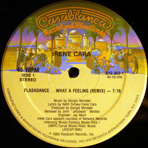 Cover Irene Cara - Flashdance ... What A Feeling (Remix) (12) Schallplatten Ankauf