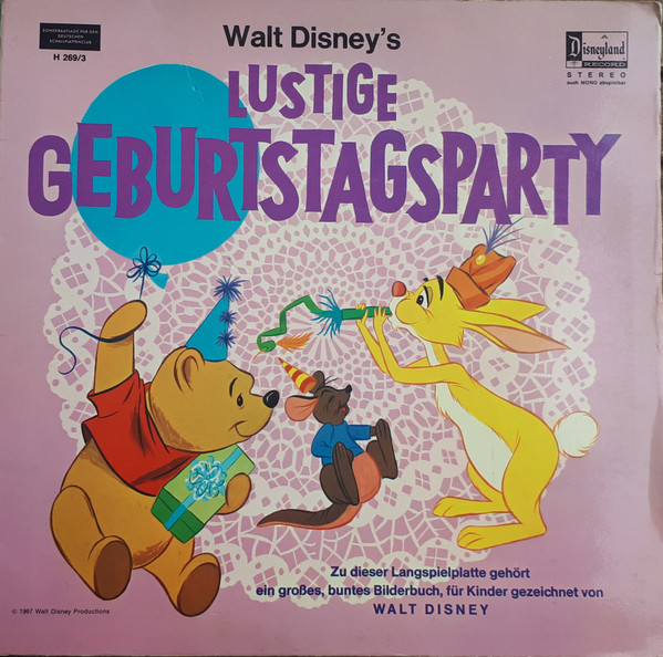 Cover Various - Walt Disney's Lustige Geburtstagsparty (LP, Album, Club, Gat) Schallplatten Ankauf