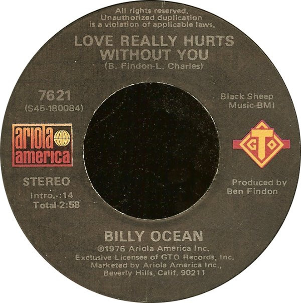 Cover Billy Ocean - Love Really Hurts Without You (7, Single, Win) Schallplatten Ankauf