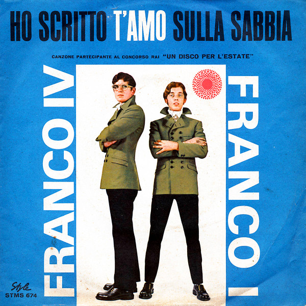 Cover Franco IV E Franco I - Ho Scritto T'Amo Sulla Sabbia (7) Schallplatten Ankauf