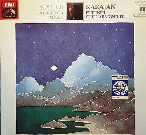 Cover Sibelius* / Karajan* - Berliner Philharmoniker - Sinfonie Nr. 4 / Tapiola (LP, Quad) Schallplatten Ankauf