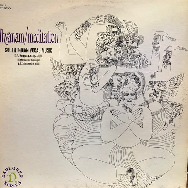 Cover Palghat Raghu, V. V. Subramaniam*, K. V. Narayanaswamy - Dhyānam/Meditation (South Indian Vocal Music) (LP, Album, RE) Schallplatten Ankauf