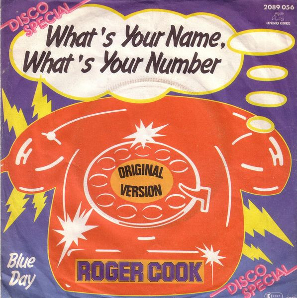 Cover Roger Cook - What's Your Name, What's Your Number (7) Schallplatten Ankauf