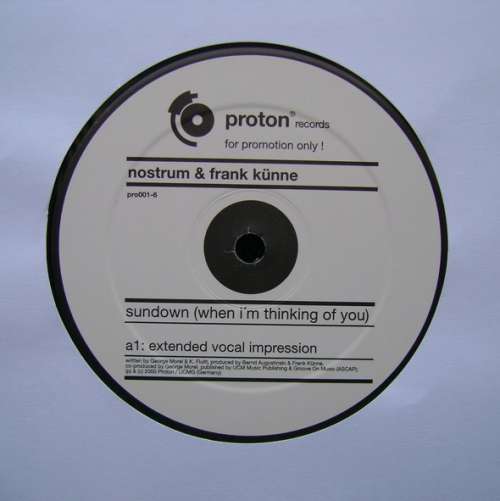 Cover Nostrum & Frank Künne - Sundown (When I'm Thinking Of You) (12, Promo) Schallplatten Ankauf
