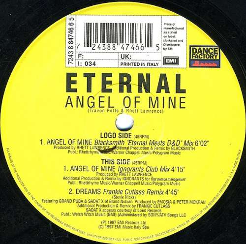 Bild Eternal (2) - Angel Of Mine (12) Schallplatten Ankauf