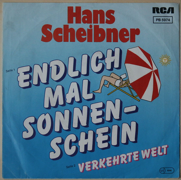 Cover Hans Scheibner - Endlich Mal Sonnenschein (7, Single) Schallplatten Ankauf