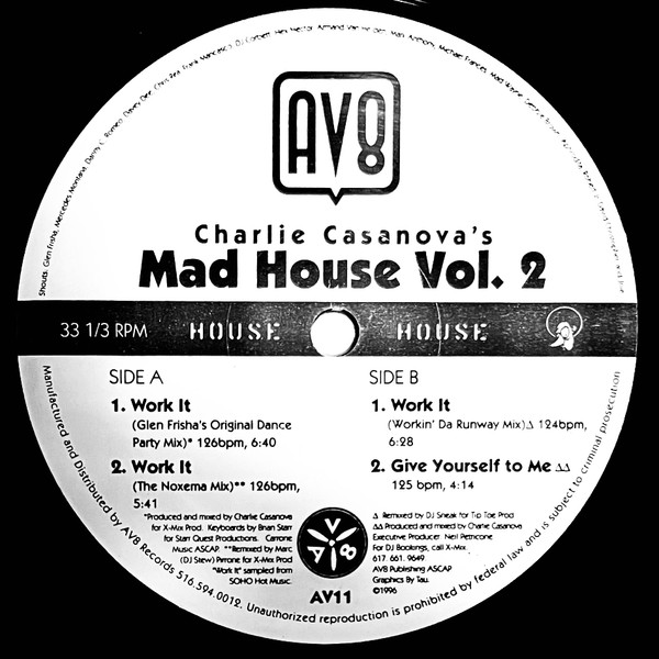 Cover Charlie Casanova* - Mad House (Volume Two) (12) Schallplatten Ankauf