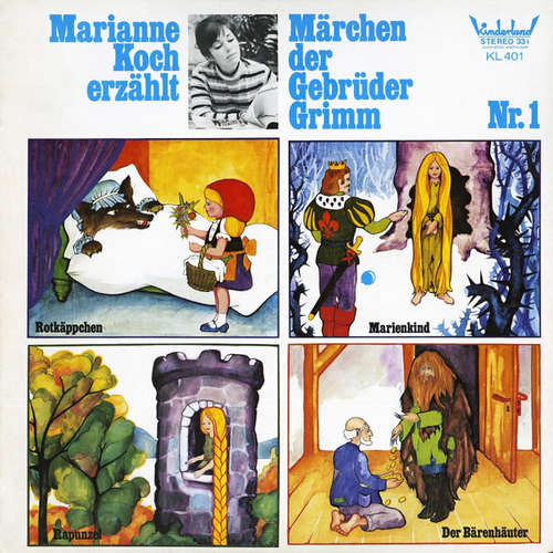 Cover Marianne Koch - Marianne Koch erzählt Märchen der Gebrüder Grimm Nr. 1 (LP, Album) Schallplatten Ankauf