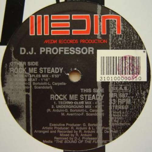 Cover D.J. Professor* - Rock Me Steady (12, Bla) Schallplatten Ankauf