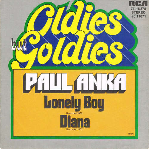 Cover Paul Anka - Lonely Boy / Diana (7, Single, RP) Schallplatten Ankauf