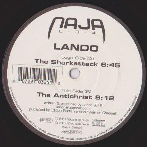 Cover Lando - The Sharkattack / The Antichrist (12) Schallplatten Ankauf