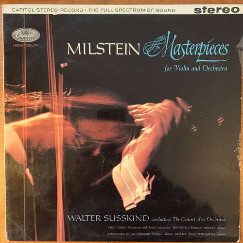 Cover Nathan Milstein - Milstein Masterpieces For Violin And Orchestra (LP) Schallplatten Ankauf