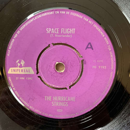 Cover The Hurricane Strings - Space Flight (7, Single) Schallplatten Ankauf