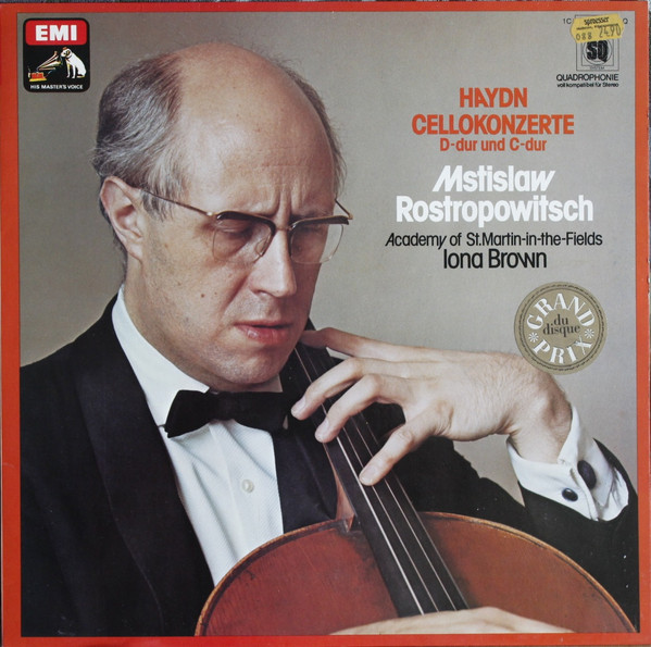 Cover Haydn* - Mstislaw Rostropowitsch* ∙ Academy of St. Martin-in-the-Fields* ∙ Iona Brown - Cellokonzerte D-dur Und C-dur (LP, Quad, RE) Schallplatten Ankauf
