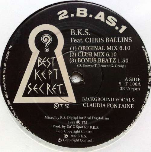 Cover B.K.S.* Feat. Chris Ballin - 2.B.As.1 (12) Schallplatten Ankauf