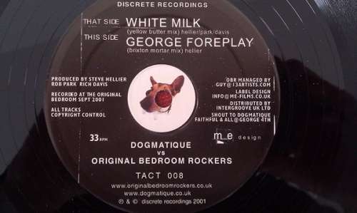 Cover Dogmatique Vs. Original Bedroomrockers - White Milk (12) Schallplatten Ankauf