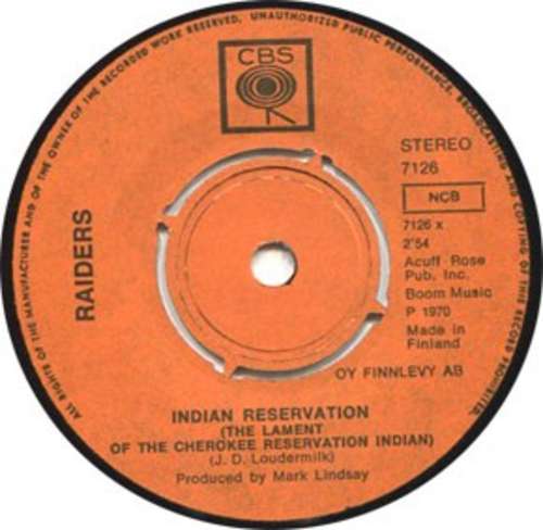 Cover Indian Reservation / Terry's Tune Schallplatten Ankauf