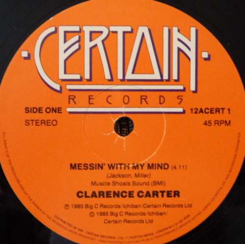 Cover Clarence Carter - Messin' With My Mind (12) Schallplatten Ankauf
