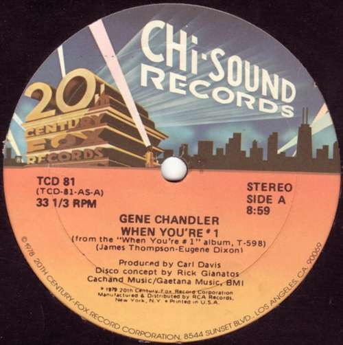 Cover Gene Chandler - When You're # 1 (12) Schallplatten Ankauf