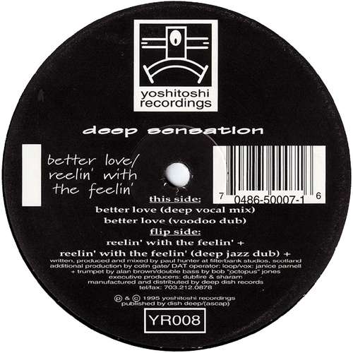 Cover Deep Sensation - Better Love / Reelin' With The Feelin' (12) Schallplatten Ankauf