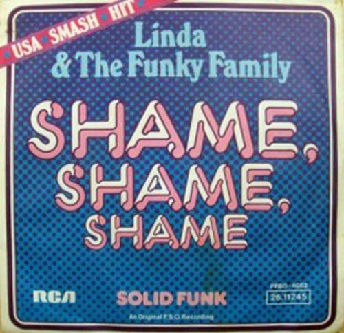 Cover Linda & The Funky Family* - Shame, Shame, Shame (7) Schallplatten Ankauf