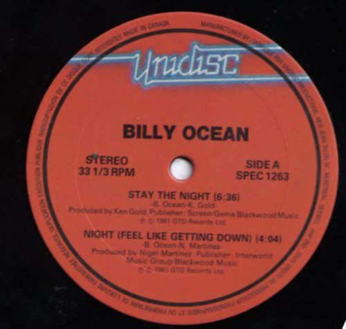 Cover Billy Ocean / Third World - Stay The Night / Night (Feel Like Getting Down) / Try Jah Love (12) Schallplatten Ankauf