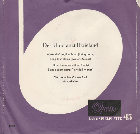 Cover The New Animal Crackers Band - Der Klub Tanzt Dixieland (7, EP, Club) Schallplatten Ankauf