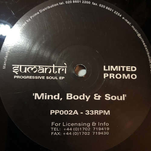 Cover Sumantri - Progressive Soul EP (12, EP, Ltd, Promo) Schallplatten Ankauf