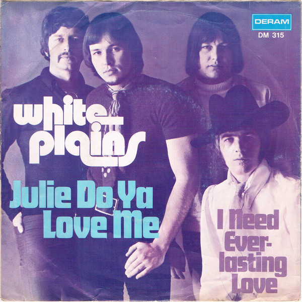 Cover White Plains - Julie Do Ya Love Me (7, Single) Schallplatten Ankauf