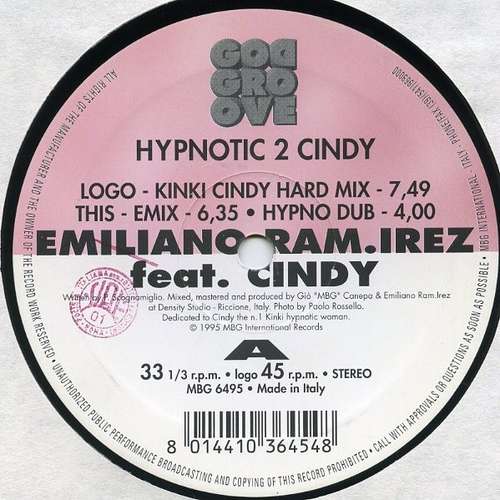 Cover Hypnotic 2 Cindy Schallplatten Ankauf