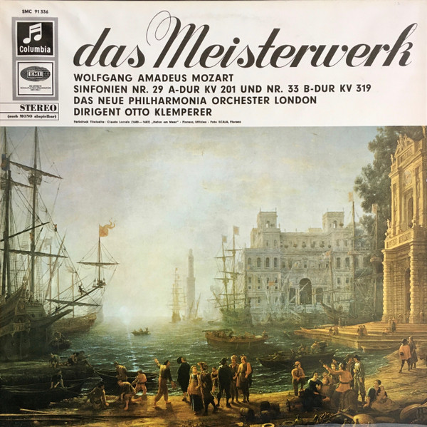 Cover Wolfgang Amadeus Mozart, Das Neue Philharmonia Orchester London*, Otto Klemperer - Sinfonien Nr. 29 A-Dur KV 201 Und Nr. 33 B-Dur KV 319 (LP) Schallplatten Ankauf