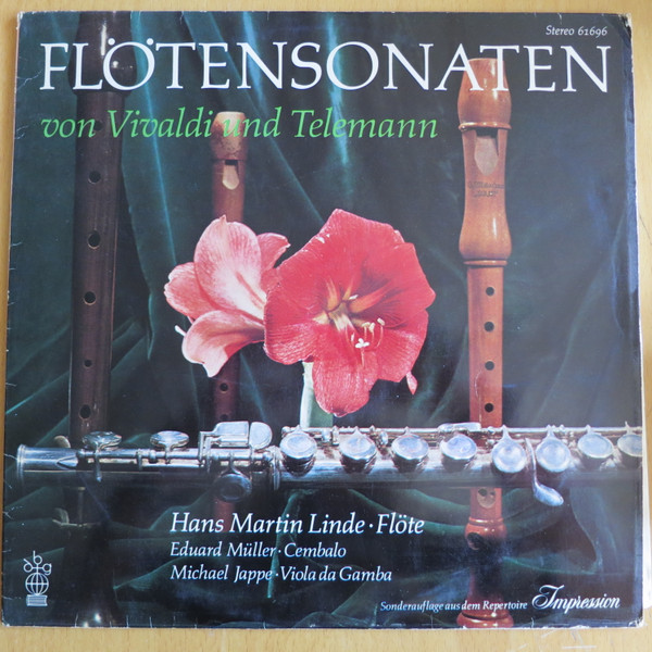 Cover Vivaldi*, Telemann*, Hans-Martin Linde, Eduard Müller, Michael Jappe - Flötensonaten Von Vivaldi Und Telemann (LP, Album, S/Edition) Schallplatten Ankauf