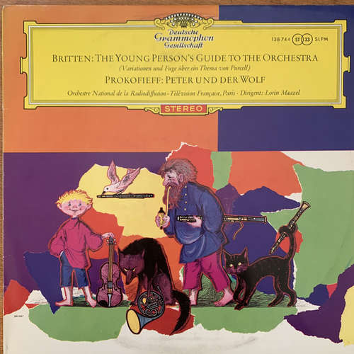 Cover Britten* · Prokofiev* - Orchestre National de la Radiodiffusion - Télévision Française*, Lorin Maazel - The Young Person's Guide To The Orchestra · Peter Und Der Wolf (LP) Schallplatten Ankauf