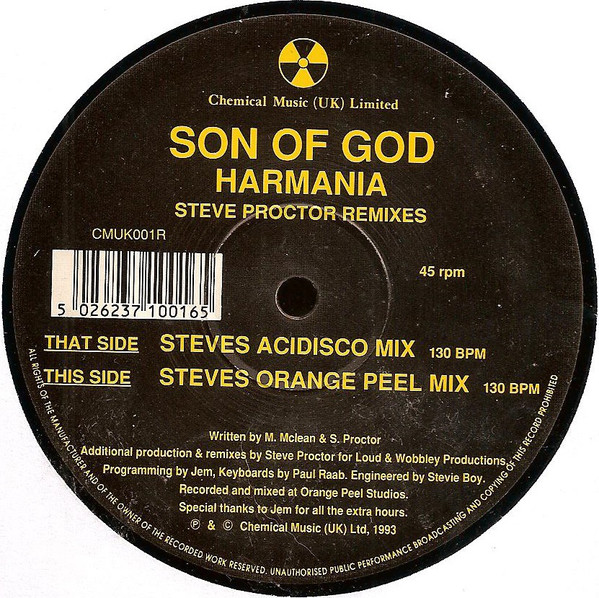 Cover Son Of God - Harmania (Steve Proctor Remixes) (12) Schallplatten Ankauf