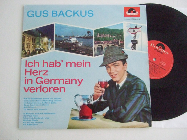 Cover Gus Backus - Ich Hab' Mein Herz In Germany Verloren (LP, Album, RE, Red) Schallplatten Ankauf