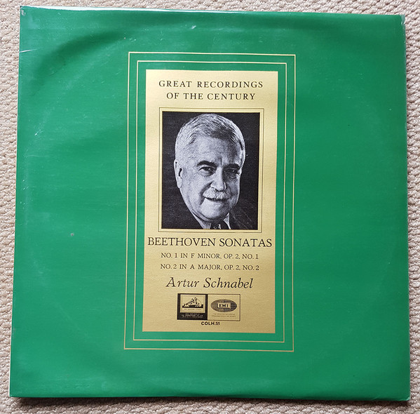 Cover Artur Schnabel - Beethoven* - Sonatas - No. 1 & 2 (LP, Mono, RE) Schallplatten Ankauf